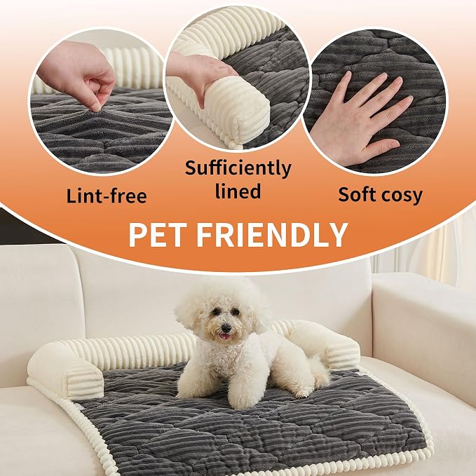 HAOMAIJIA Dog Couch Bed for Medium Dogs, Non Slip Pet Couch Covers for Sofa - Image 5