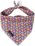 ARING PET Easter Dog Bandanas, Cute Purple Colorful Eggs Pet Bandana Scarf by ARINGPET