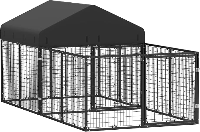 Outdoor Dog Kennel with Dog Fence - Image 6