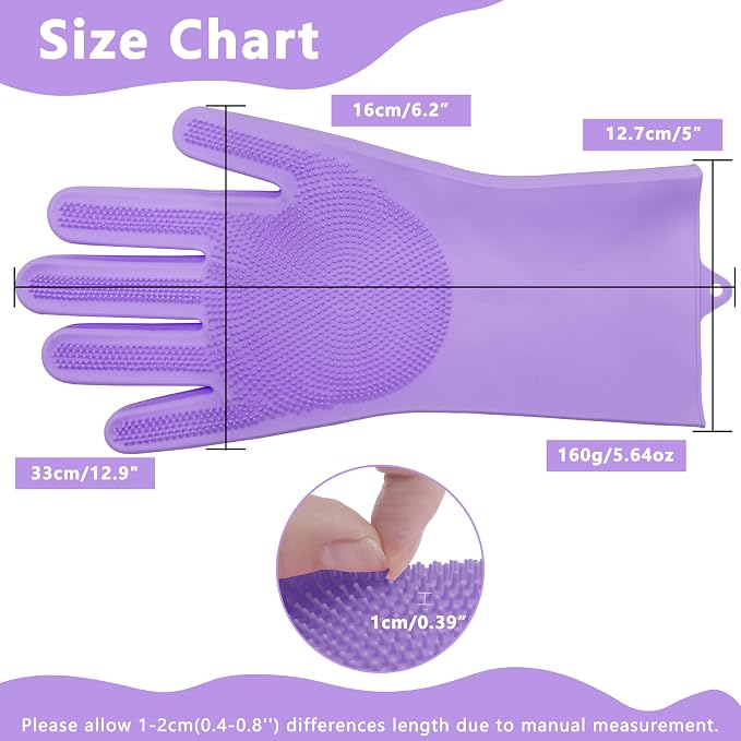 Pet Grooming Gloves—Heat Resistant Dog Washing Gloves - Image 2
