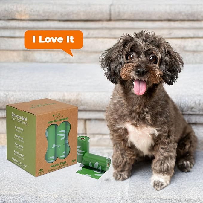Best Pet Supplies Poop Bags for Dogs, 50% Post-Consumer Recycled Content dog - Image 8