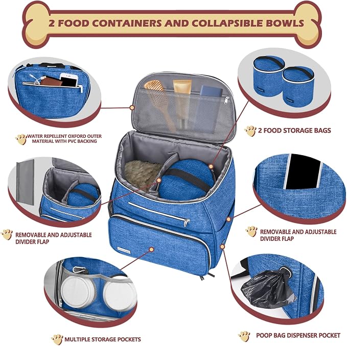 BAGLHER丨Dog Travel Bag Backpack, Airline Approved Pet Supplies Backpack - Image 2