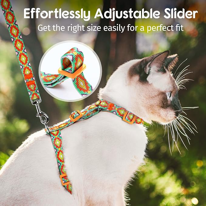 Dooradar Cat Harness and Leash, Escape Proof Adjustable Kitten Vest, - Image 7