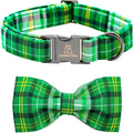 Lionheart glory Dog Bow Collar St. Patrick's Day Dog Collar by LionheartGlory