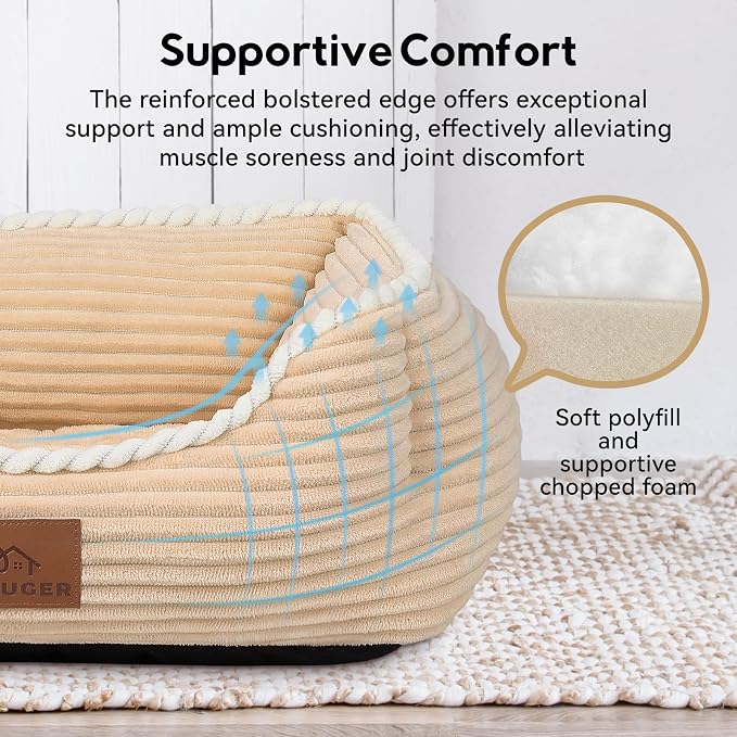 Rectangle Cat Dog Bed for Large Medium Small Pets Indoor Outdoor Machine - Image 3
