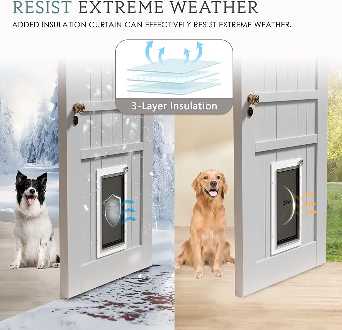 Large Dog Door for Exterior Door Dog Door for Door, Doggie Door - Image 4