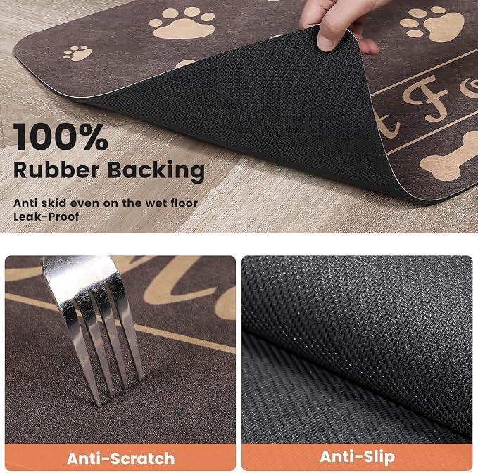 Pet Feeding Mat-Absorbent Pet Placemat - Image 5