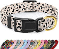 Reflective Dog Collar for Extra Small Dogs, Cute Leopard Style Adjustable by TMOODEL