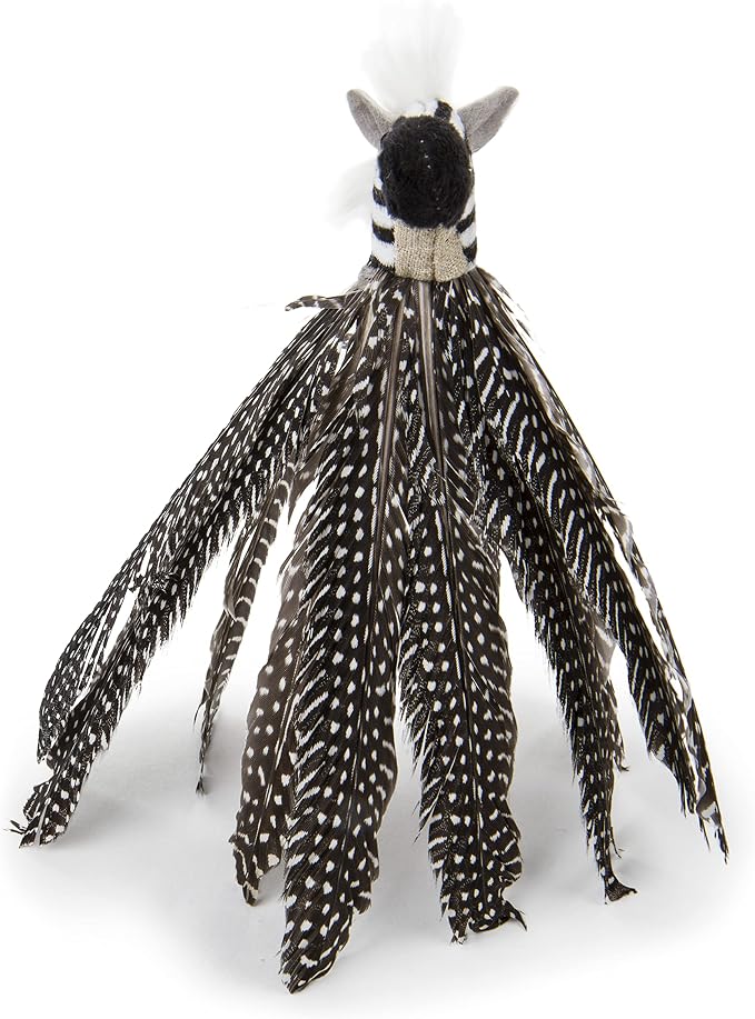 Petlinks HappyNip Zippy Zebra Feather Cat Toy, Contains Silvervine & Catnip by Petlinks%C2%AE