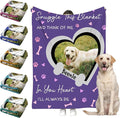 Personalized Paw Print Dog Blanket by Faroishta