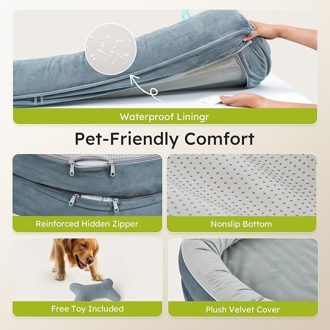 XXL Orthopedic Dog Bed, 53 in. Dog Bed - Image 5