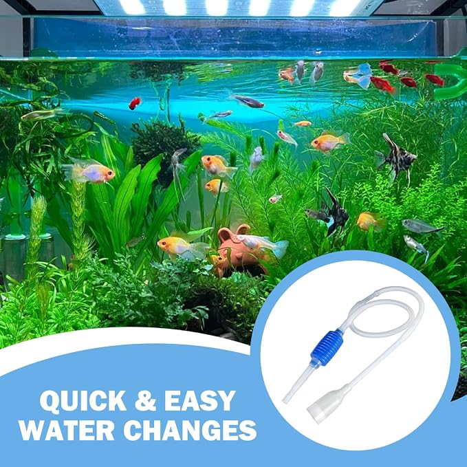 5FT Aquarium Siphon, Manual Siphon Pump, Aquarium Vacuum Gravel Cleaner - Image 3