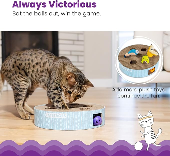 Catstages Scratch N' Hunt Interactive Cat Puzzle Toy - Image 4