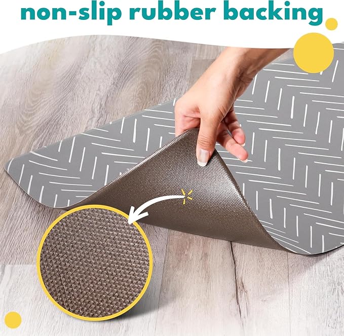 NALALAS Dog Mat for Food and Water, Cat Feeding Mat | Waterproof Dog Bowl Mat | - Image 3