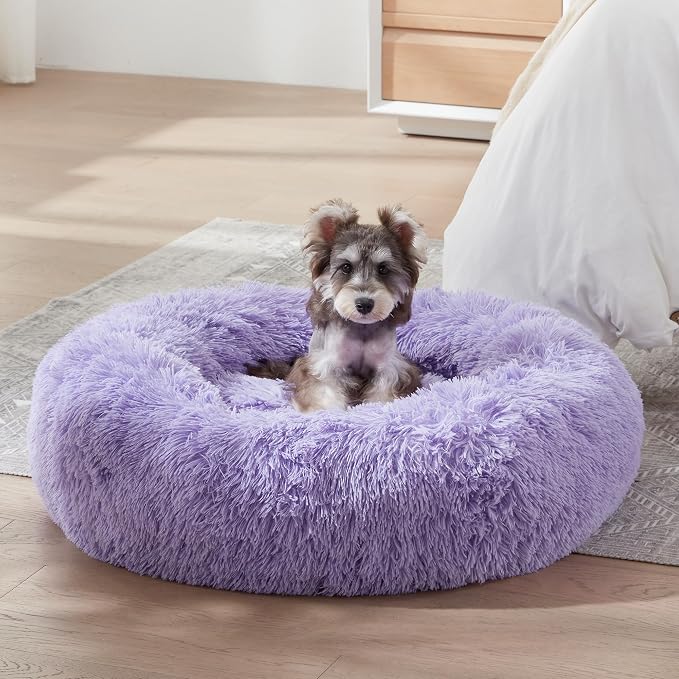 WESTERN HOME WH Calming Dog Bed & Cat Bed, Anti-Anxiety Donut Dog Cuddler Bed - Image 4