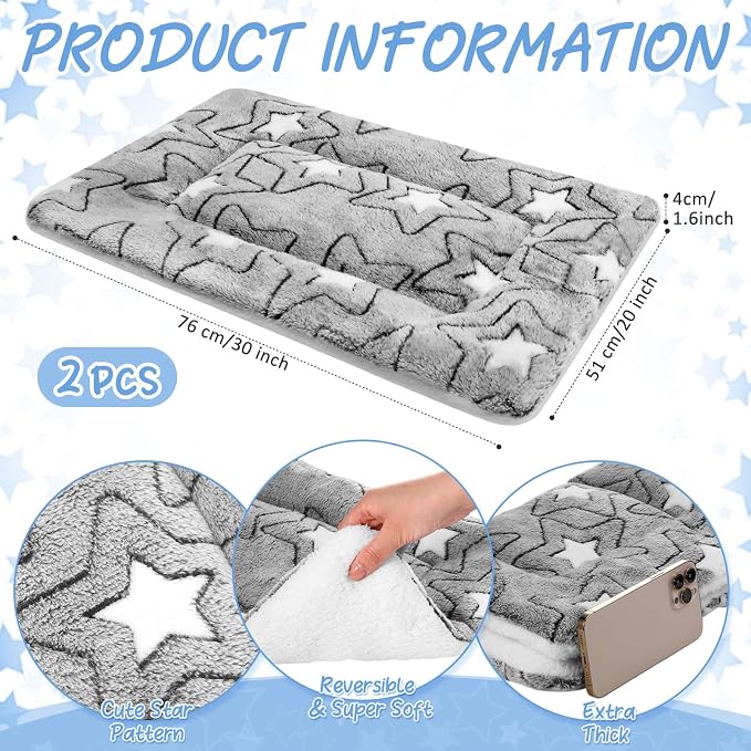 VitalCozy 2 Pack Self Warming Cat Mat Self Heating Pad Bed Reversible Machine - Image 2