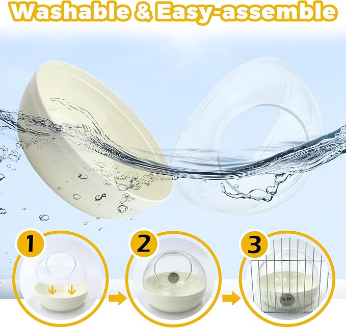 Bird Nest for Cage Bite-Resistant, Washable Clear Observation Small Bird House - Image 4