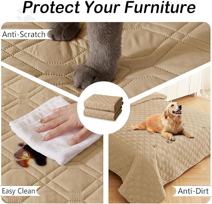 hyha Waterproof Dog Bed Blanket, Soft Pet Blankets, Waterproof Couch Cover - Image 5