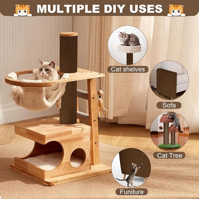 Cat Scratch Furniture Protector, 78.7"x15.8" Cat Scratching Mat, Trimmable - Image 5