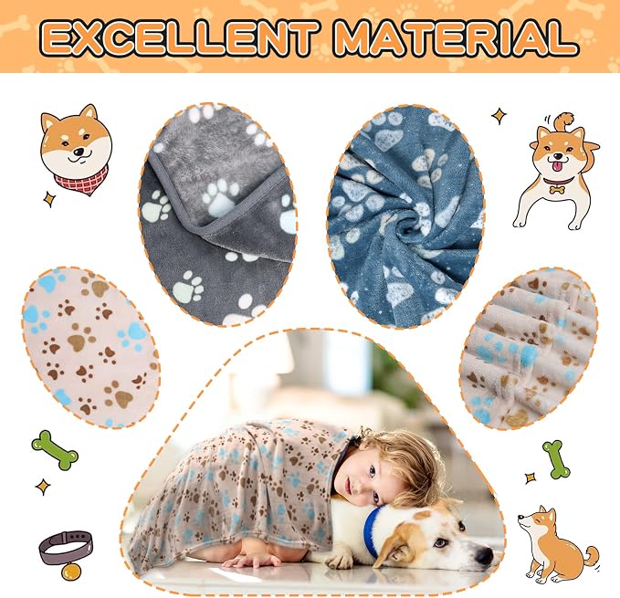 Rezutan 1 Pack 3 Blankets for Dogs, Dog Blanket for Large & Medium Pet Cat - Image 3