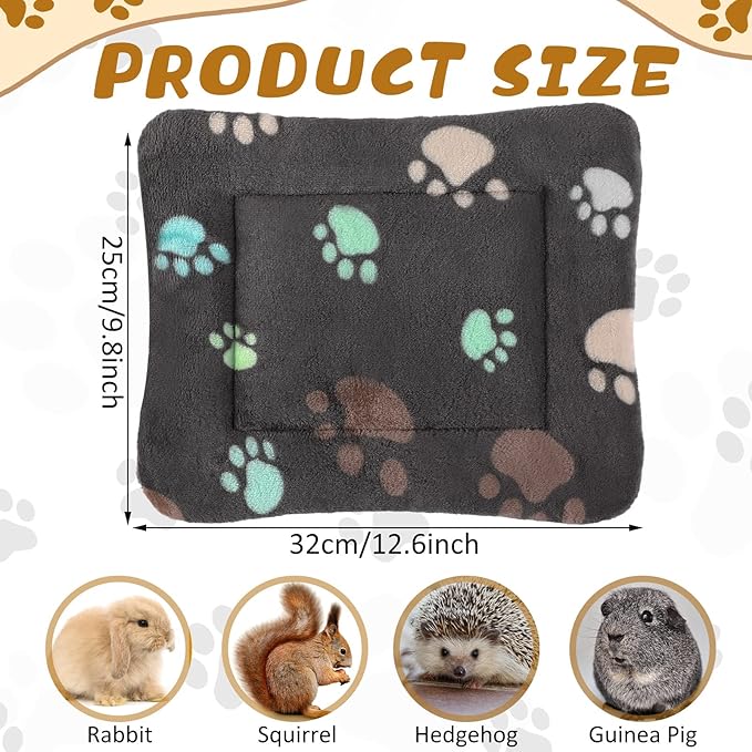 Tuanse 4 Pack Ultra Soft Dog Cat Bed Mat Small Animal Guinea Pig Bed - Image 4