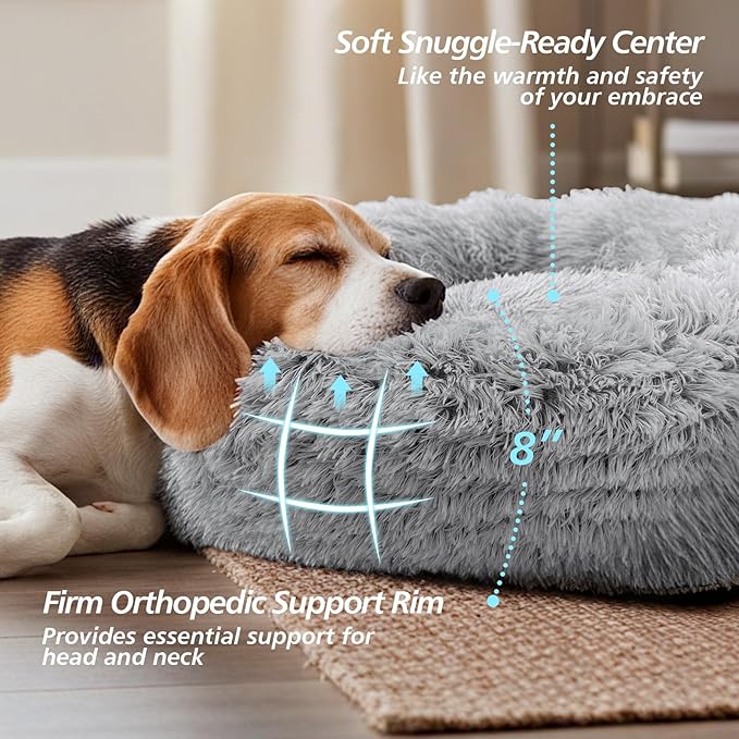 JOLLYVOGUE Calming Dog Bed for Small Dogs - Image 3