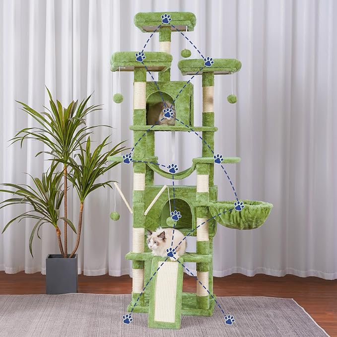 Hey-brother Cat Tree, 71 inches XL Large Cat Tower - Image 6