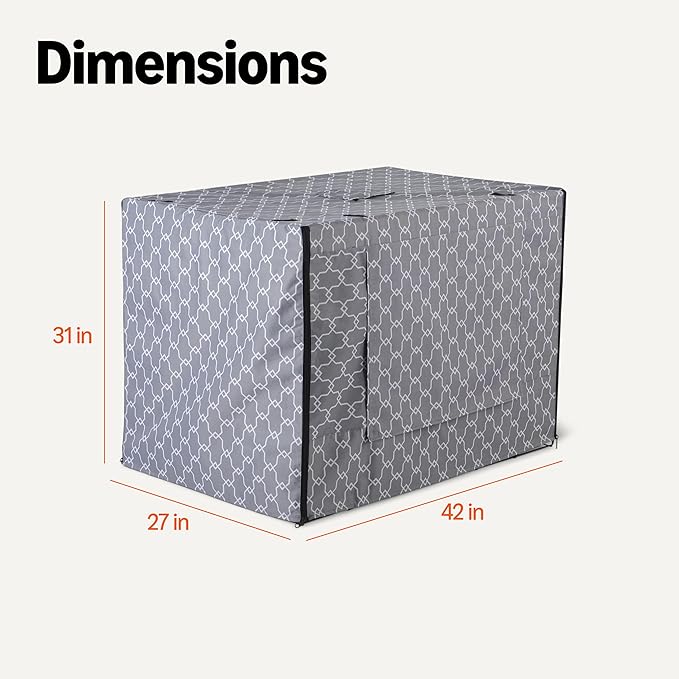 Amazon Basics Dog Cage Cover for 42-inch Wire Crates, Heavy-Duty - Image 5