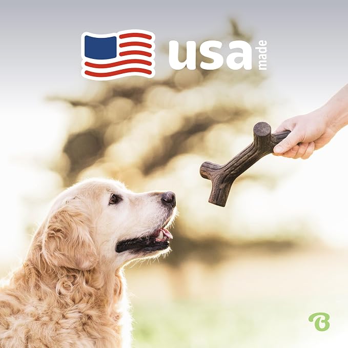 Benebone Bacon Stick Real Wood Durable Dog Chew Toy, Made in USA - Image 5