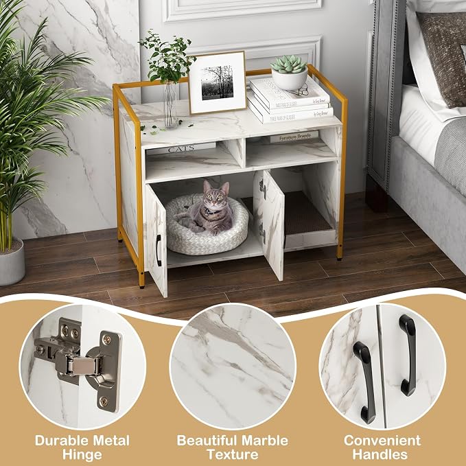 Giantex Cat Litter Box Enclosure - Image 4