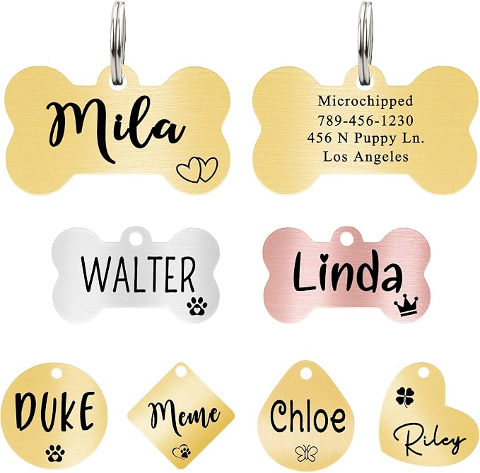 Ultra Joys Custom Personalized Pet ID Tag by UltraJoys
