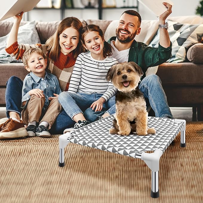 Elevated Outdoor Dog Bed Updated Raised Pet Cot Cooling Puppy Bed Lifted Dog Bed - Image 8