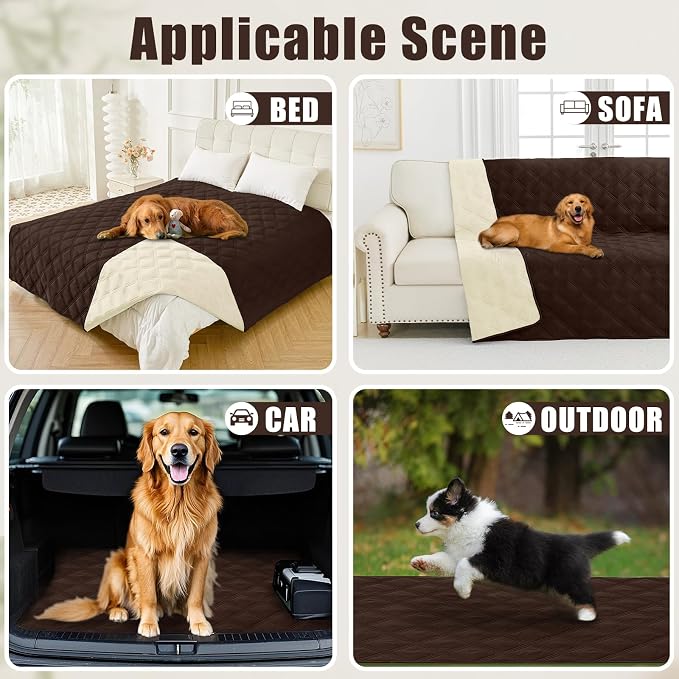 Smiry Waterproof Dog Bed Cover Blanket 40x80, Soft Reversible Pet Blanket - Image 5