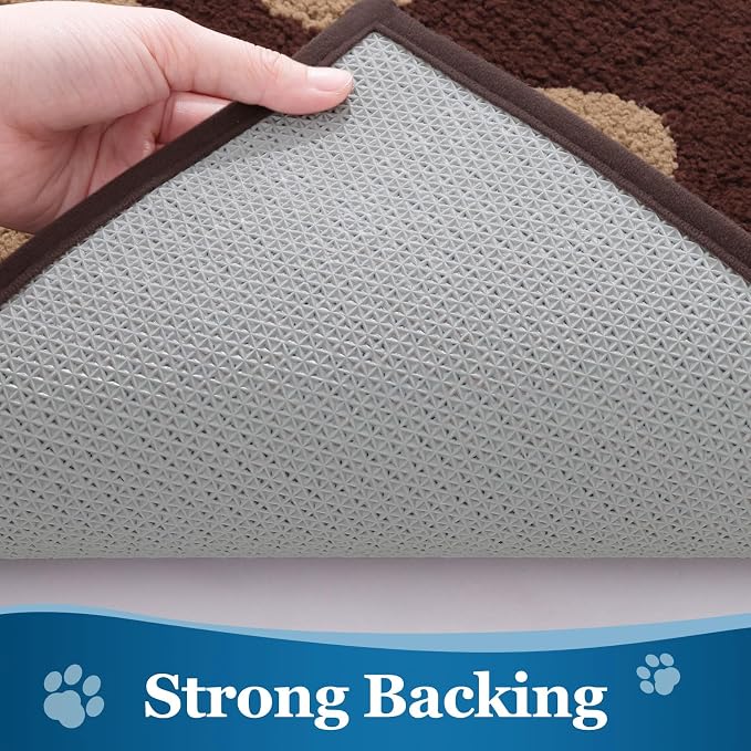 Buganda Dog Door Mat for Muddy Paws, Absorbent Dirt Trapper Washable Indoor - Image 4