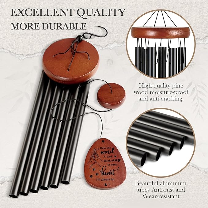 SteadStyle Pet Memorial Gifts for Dogs, Dog Memorial, Pet Memorial Wind Chime - Image 3