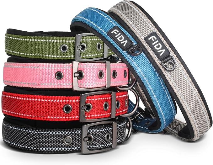 Fida Heavy Duty Dog Collar for Medium Dogs, Ultra Comfortable Soft Neoprene - Image 2