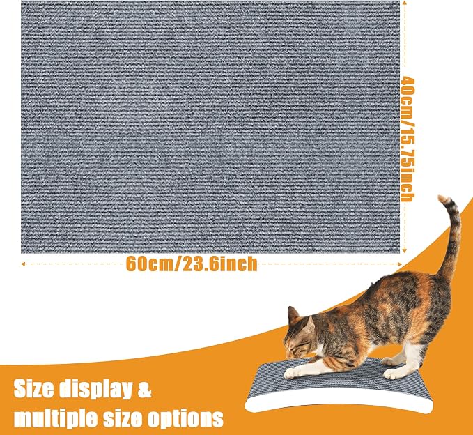 Cat Scratching mat Self-Adhesive, Trimmable Furniture Protector - Image 2