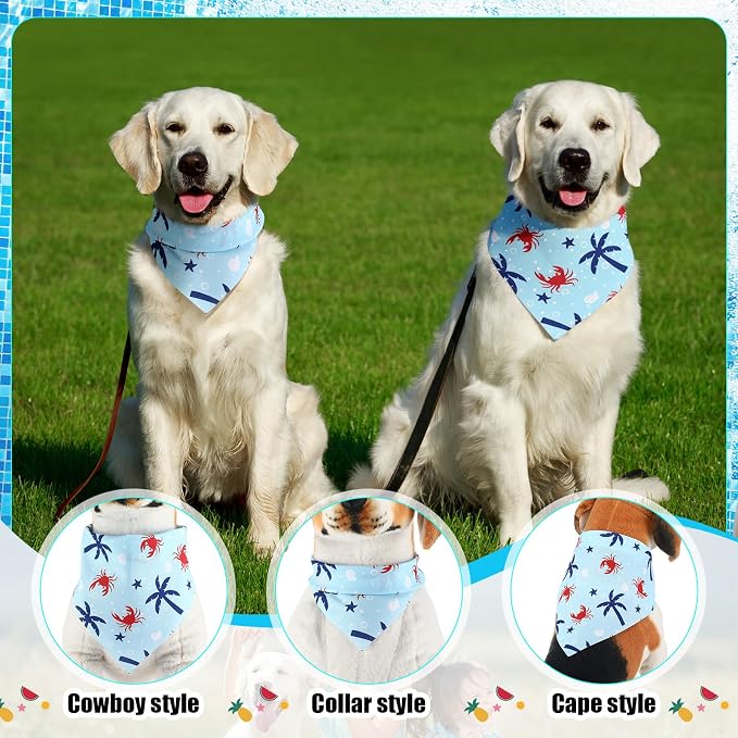 Aliceset 180 Pcs Summer Pet Dog Bandana Bulk Fruit Bandanas - Image 3