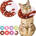Cat Cone Collar Soft, Cute Cat Donut Collar After Surgery, Adjustable Kitten by Unknown