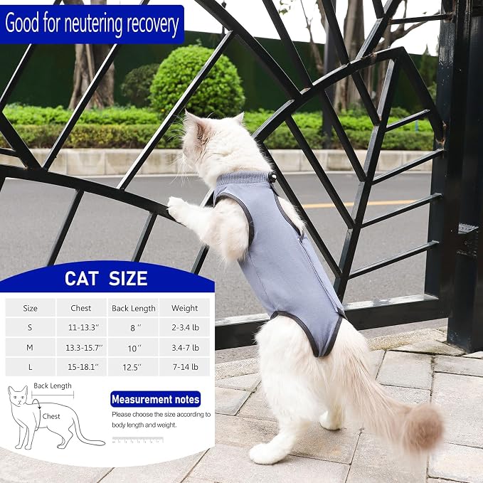 Cat Surgery Recovery Suit Cat Onesie - Image 2
