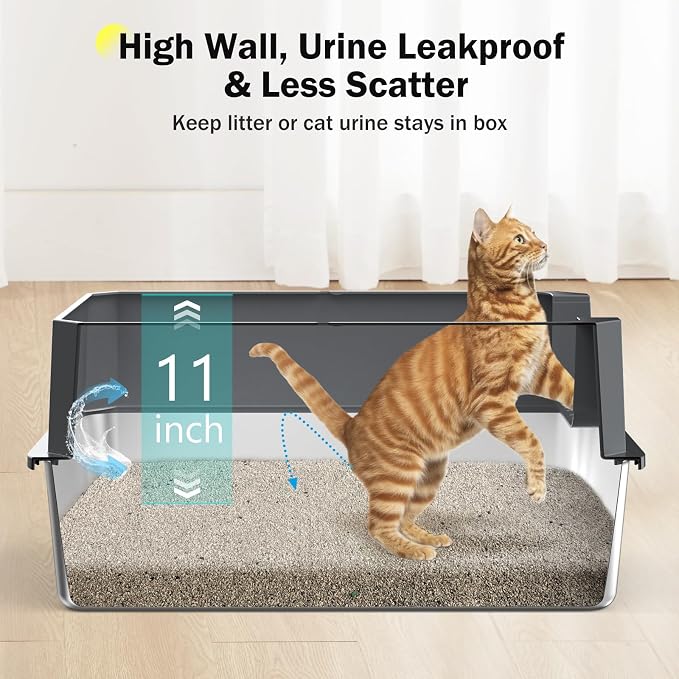 Stainless Steel Litter Box, Extra Large Litter Boxes - Image 2