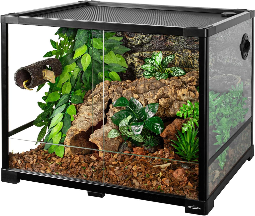 REPTIZOO Magnetic Crested Gecko Reptile Hide Cave - GlobalHabitat Supply