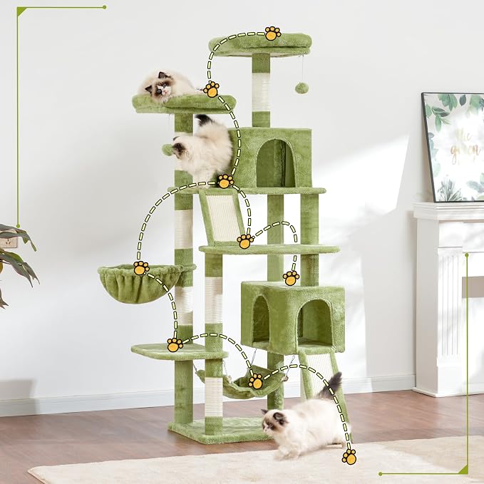 Cat Tree for Indoor Cats, Sturdy Cat Tree House - Image 2