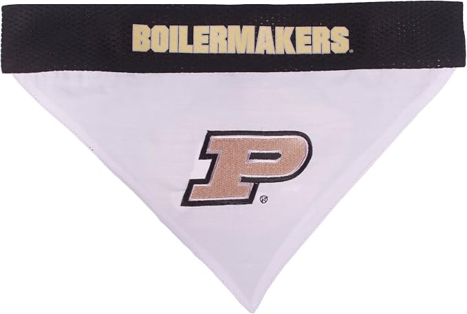 Pets First Collegiate Pet Accessories, Reversible Bandana, Purdue Boilermakers - Image 3