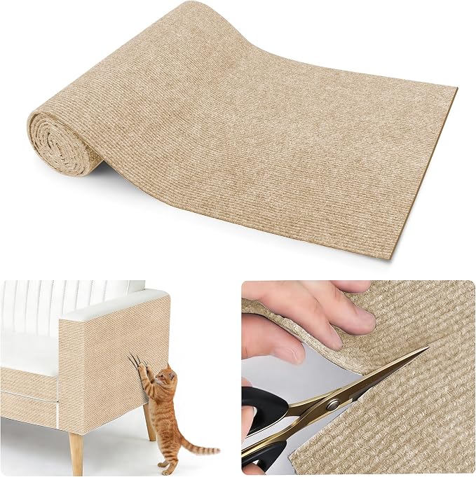 cat Scratching mat Self-Adhesive, Trimmable Furniture Protector by ALEIFLEforKidsAdultsCosplayGift