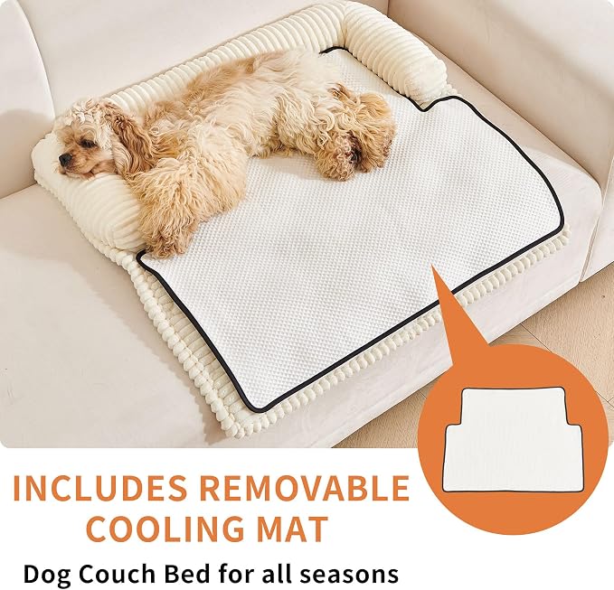 HAOMAIJIA Dog Couch Bed for Medium Dogs, Non Slip Pet Couch Covers for Sofa - Image 2