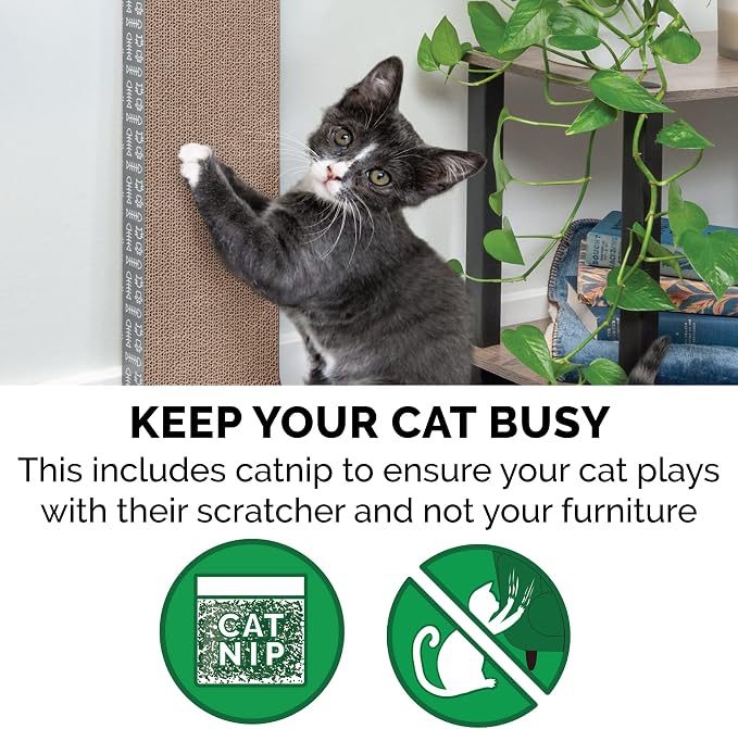 Furhaven 2-Pack Scratching Boards w/ Catnip & Wall-Mounting Hooks - Image 8