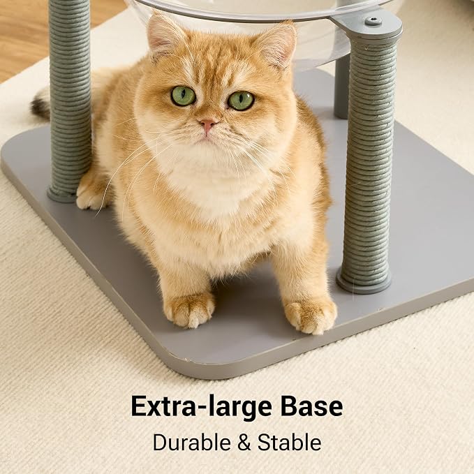 Modern Cat Tree Tower for Indoor Cats up to 12lbs, Wood Cat Bed - Image 5