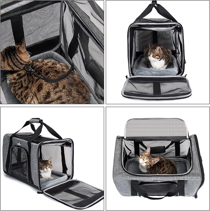 Pet Carrier for Small Cats Dogs, Dog Carrier Travel Bag - Image 4