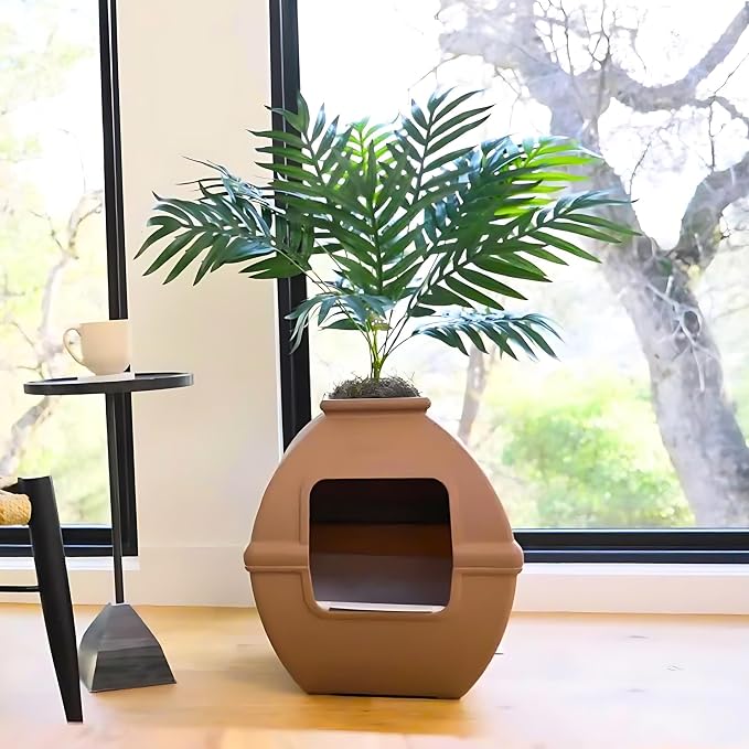 Good Pet Stuff Hidden Litter Box Planter, Decorative Cat Litter Enclosure - Image 12